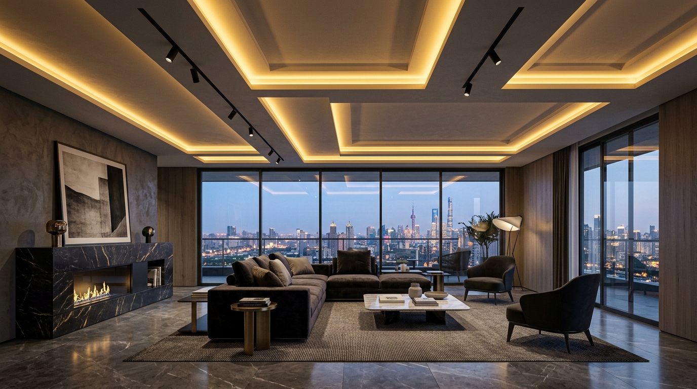 After Dream Studio: Bespoke False Ceiling with Cove Lighting